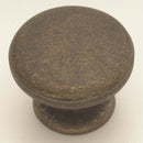 Antique Brass Knob 1-1/4 Inch Diameter in Windover Antique - Modus Collection Load image into Gallery viewer, Antique Brass Knob 1-1/4 Inch Diameter in Windover Antique - Modus Collection