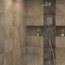 12 Inch Shower Head With Hand Held Combo - Brass Material Finish Load image into Gallery viewer, 12 Inch Shower Head With Hand Held Combo - Brass Material Finish