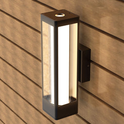 LED Outdoor Wall Sconce, Matte Black Finish, 12W, ETL Listed - Wet Location, Dimmable LED Outdoor Wall Sconce, Matte Black Finish, 12W, ETL Listed - Wet Location, Dimmable