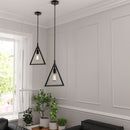 1-light-triangle-pendant-light Load image into Gallery viewer, 1-light-triangle-pendant-light