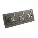 Hickory Hardware - Catania - 3 Double Prong Hook Rail 12 Inch Long Load image into Gallery viewer, Hickory Hardware - Catania - 3 Double Prong Hook Rail 12 Inch Long