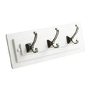 Hickory Hardware - Catania - 3 Double Prong Hook Rail 12 Inch Long Load image into Gallery viewer, Hickory Hardware - Catania - 3 Double Prong Hook Rail 12 Inch Long