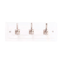 Hickory Hardware - Catania - 3 Double Prong Hook Rail 12 Inch Long Load image into Gallery viewer, Hickory Hardware - Catania - 3 Double Prong Hook Rail 12 Inch Long