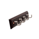 Hickory Hardware - 4 Key Hook Rail 8 Inch Long Load image into Gallery viewer, Hickory Hardware - 4 Key Hook Rail 8 Inch Long