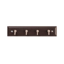 Hickory Hardware - 4 Key Hook Rail 8 Inch Long Load image into Gallery viewer, Hickory Hardware - 4 Key Hook Rail 8 Inch Long