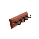 Hickory Hardware - 4 Key Hook Rail 8 Inch Long Load image into Gallery viewer, Hickory Hardware - 4 Key Hook Rail 8 Inch Long