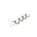 Hickory Hardware - 4 Key Hook Rail 8 Inch Long Load image into Gallery viewer, Hickory Hardware - 4 Key Hook Rail 8 Inch Long