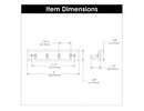 Hickory Hardware - 4 Key Hook Rail 8 Inch Long Load image into Gallery viewer, Hickory Hardware - 4 Key Hook Rail 8 Inch Long