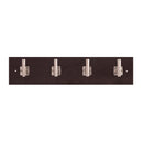 Hook Rail 18 Inch Long - 4 Single Prong - Hickory Hardware Load image into Gallery viewer, Hook Rail 18 Inch Long - 4 Single Prong - Hickory Hardware