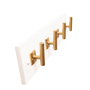 Hook Rail 18 Inch Long - 4 Single Prong - Hickory Hardware Load image into Gallery viewer, Hook Rail 18 Inch Long - 4 Single Prong - Hickory Hardware