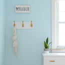 3 Coat & Hat Hook Rail 17-1/2 Inch Long in Brushed Golden Brass - Hickory Hardware Load image into Gallery viewer, 3 Coat & Hat Hook Rail 17-1/2 Inch Long in Brushed Golden Brass - Hickory Hardware