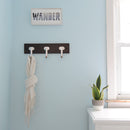 Hook Rail 18 Inch Long - 3 Single Prong - Hickory Hardware Load image into Gallery viewer, Hook Rail 18 Inch Long - 3 Single Prong - Hickory Hardware