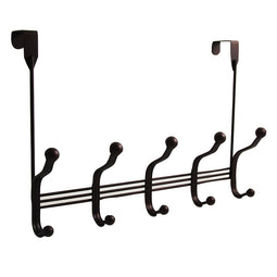 Over the Door Hook Rail 10-7/8 Inch Long - 10 Prong - Hickory Hardware Over the Door Hook Rail 10-7/8 Inch Long - 10 Prong - Hickory Hardware