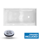 Shower Tray - Right Drain Single Threshold - Acrylic and Fiberglass -  60 X 32 X 5.5 Load image into Gallery viewer, Shower Tray - Right Drain Single Threshold - Acrylic and Fiberglass -  60 X 32 X 5.5
