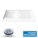 Shower Tray Center Drain - Double Threshold - Acrylic and fiberglass - 48 x 36 x 5.5 Load image into Gallery viewer, Shower Tray Center Drain - Double Threshold - Acrylic and fiberglass - 48 x 36 x 5.5