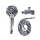 Hand Shower With Arm Mount 5-Setting, Soft Self-Cleaning Nozzles With different Flow rate Load image into Gallery viewer, Hand Shower With Arm Mount 5-Setting, Soft Self-Cleaning Nozzles With different Flow rate
