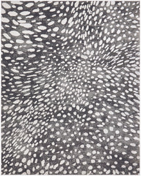Serengeti Charcoal Spotted 7 ft. 7 in. x 9 ft. 6 in. Animal Print Area Rug Serengeti Charcoal Spotted 7 ft. 7 in. x 9 ft. 6 in. Animal Print Area Rug