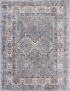 Sonoma Vintage Grey 7 ft. 6 in. X 9 ft. 6 in. Area Rug Load image into Gallery viewer, Sonoma Vintage Grey 7 ft. 6 in. X 9 ft. 6 in. Area Rug