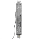 59 In. 6-jet Stainless Steel Shower Panel System With Fixed Round Rainfall Showerhead, handheld Shower, Self-Cleaning & Jet Massage Feature Load image into Gallery viewer, 59 In. 6-jet Stainless Steel Shower Panel System With Fixed Round Rainfall Showerhead, handheld Shower, Self-Cleaning & Jet Massage Feature