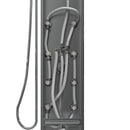 55 in. 8-Jet Stainless Steel Aluminum/Glass Shower Panel Systems With Adjustable Rainfall Showerhead, Round Handheld Shower,LED Temperature Display, Self-Cleaning & Jet Massage Feature Load image into Gallery viewer, 55 in. 8-Jet Stainless Steel Aluminum/Glass Shower Panel Systems With Adjustable Rainfall Showerhead, Round Handheld Shower,LED Temperature Display, Self-Cleaning & Jet Massage Feature