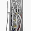 55 In. 5-Jet Stainless Steel Shower Panel System With Fixed LED Rainfall Shower Head, LED Temperature Display & Handheld Shower, Self-Cleaning & Jet Massage Feature Load image into Gallery viewer, 55 In. 5-Jet Stainless Steel Shower Panel System With Fixed LED Rainfall Shower Head, LED Temperature Display & Handheld Shower, Self-Cleaning & Jet Massage Feature