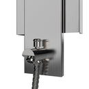 59 In. 6-jet Stainless Steel Shower Panel System With Fixed Round Rainfall Showerhead, handheld Shower, Self-Cleaning & Jet Massage Feature Load image into Gallery viewer, 59 In. 6-jet Stainless Steel Shower Panel System With Fixed Round Rainfall Showerhead, handheld Shower, Self-Cleaning & Jet Massage Feature