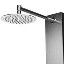59 In. 6 Jet Stainless Steel Shower panel System With Adjustable Round Rainfall Showerhead, Handheld Shower, Self-Cleaning & Jet Massage Feature Load image into Gallery viewer, 59 In. 6 Jet Stainless Steel Shower panel System With Adjustable Round Rainfall Showerhead, Handheld Shower, Self-Cleaning & Jet Massage Feature