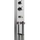 59 In. 6 Jet Stainless Steel Shower panel System With Adjustable Round Rainfall Showerhead, Handheld Shower, Self-Cleaning & Jet Massage Feature Load image into Gallery viewer, 59 In. 6 Jet Stainless Steel Shower panel System With Adjustable Round Rainfall Showerhead, Handheld Shower, Self-Cleaning & Jet Massage Feature