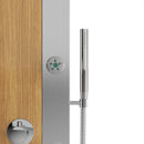 55 in. 6-Jet  Stainless Steel Bamboo Wood Shower Panel System With Adjustable Round Rainfall Showerhead, Handheld Shower & Tub Spout, Self-Cleaning & Jet Massage Feature Load image into Gallery viewer, 55 in. 6-Jet  Stainless Steel Bamboo Wood Shower Panel System With Adjustable Round Rainfall Showerhead, Handheld Shower & Tub Spout, Self-Cleaning & Jet Massage Feature