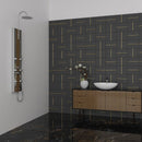 55 in. 6-Jet  Stainless Steel Bamboo Wood Shower Panel System With Adjustable Round Rainfall Showerhead, Handheld Shower & Tub Spout, Self-Cleaning & Jet Massage Feature Load image into Gallery viewer, 55 in. 6-Jet  Stainless Steel Bamboo Wood Shower Panel System With Adjustable Round Rainfall Showerhead, Handheld Shower & Tub Spout, Self-Cleaning & Jet Massage Feature