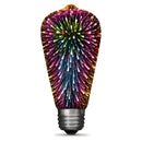 ST19 Infinity 3D Fireworks Effect LED Bulb, 2 Watts, E26, Prismatic White, Non-dimmable Load image into Gallery viewer, ST19 Infinity 3D Fireworks Effect LED Bulb, 2 Watts, E26, Prismatic White, Non-dimmable