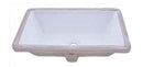Continental Basin Undermount White Sink Load image into Gallery viewer, Continental Basin Undermount White Sink