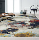 24-Seven by N Natori Abstract Cloud/Multi 5 ft. 3 in. x 7 ft. 6 in. Area Rugs Load image into Gallery viewer, 24-Seven by N Natori Abstract Cloud/Multi 5 ft. 3 in. x 7 ft. 6 in. Area Rugs