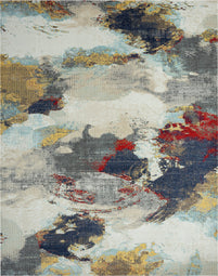 24-Seven by N Natori Abstract Cloud/Multi 5 ft. 3 in. x 7 ft. 6 in. Area Rugs 24-Seven by N Natori Abstract Cloud/Multi 5 ft. 3 in. x 7 ft. 6 in. Area Rugs