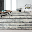 24-Seven by N Natori Shibori Blue/Grey 5 ft. 3 in. x 7 ft. 6 in. Area Rugs Load image into Gallery viewer, 24-Seven by N Natori Shibori Blue/Grey 5 ft. 3 in. x 7 ft. 6 in. Area Rugs