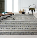 24-Seven by N Natori Le Souk Blue/Grey 7 ft. 9 in. x 9 ft. 9 in. Area Rugs Load image into Gallery viewer, 24-Seven by N Natori Le Souk Blue/Grey 7 ft. 9 in. x 9 ft. 9 in. Area Rugs