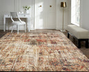 Theory Ivory Crimson 5 ft. 5 in. X 7 ft. 7 in. Area Rug Load image into Gallery viewer, Theory Ivory Crimson 5 ft. 5 in. X 7 ft. 7 in. Area Rug