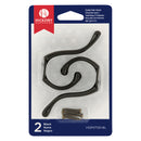 Double Coat Hooks 5/8 Inch Center to Center (2 Pack) - Hickory Hardware Load image into Gallery viewer, Double Coat Hooks 5/8 Inch Center to Center (2 Pack) - Hickory Hardware