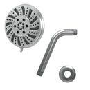 Rain Shower 6-Settings, Soft Self-Cleaning Nozzles, ABS Ball Joint With Stainless Steel Shower Arm Load image into Gallery viewer, Rain Shower 6-Settings, Soft Self-Cleaning Nozzles, ABS Ball Joint With Stainless Steel Shower Arm