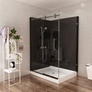 36 In. W x 76 In. H Shower Door Return Panel - 8mm Clear Tempered Glass Load image into Gallery viewer, 36 In. W x 76 In. H Shower Door Return Panel - 8mm Clear Tempered Glass