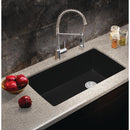 33-1/2 inch Single Bowl Kitchen Sink - Undermount Kitchen Sink Load image into Gallery viewer, 33-1/2 inch Single Bowl Kitchen Sink - Undermount Kitchen Sink