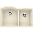 32 inch Double Bowl Undermount Kitchen Sink - 60/40 Load image into Gallery viewer, 32 inch Double Bowl Undermount Kitchen Sink - 60/40