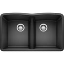 32 inch Double Bowl Kitchen Sink - Undermount Double Basin Load image into Gallery viewer, 32 inch Double Bowl Kitchen Sink - Undermount Double Basin