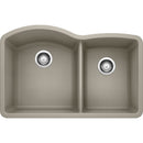 32 inch Double Bowl Undermount Kitchen Sink - 60/40 Load image into Gallery viewer, 32 inch Double Bowl Undermount Kitchen Sink - 60/40