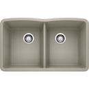 32 inch Double Bowl Kitchen Sink - Undermount Double Basin Load image into Gallery viewer, 32 inch Double Bowl Kitchen Sink - Undermount Double Basin
