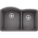 32 inch Double Bowl Undermount Kitchen Sink - 60/40 Load image into Gallery viewer, 32 inch Double Bowl Undermount Kitchen Sink - 60/40