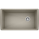 33-1/2 inch Single Bowl Kitchen Sink - Undermount Kitchen Sink Load image into Gallery viewer, 33-1/2 inch Single Bowl Kitchen Sink - Undermount Kitchen Sink