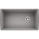 33-1/2 inch Single Bowl Kitchen Sink - Undermount Kitchen Sink Load image into Gallery viewer, 33-1/2 inch Single Bowl Kitchen Sink - Undermount Kitchen Sink