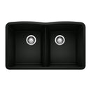32 inch Double Bowl Kitchen Sink - Undermount Double Basin Load image into Gallery viewer, 32 inch Double Bowl Kitchen Sink - Undermount Double Basin