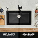 32 inch Double Bowl Kitchen Sink - Undermount Double Basin Load image into Gallery viewer, 32 inch Double Bowl Kitchen Sink - Undermount Double Basin